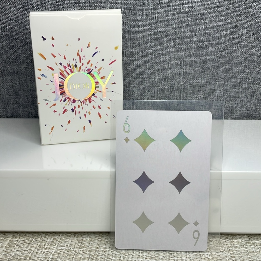 Dior Joy Holographic Playing Card: Six of Diamonds
